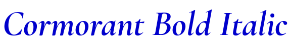 Cormorant Bold Italic 字体